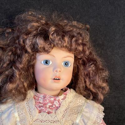 Lot 249  Vintage Doll - Lavender Dress