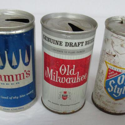 Lot of Misc Vintage Beer Cans 30+ Years Old Each, Flat Tops, More