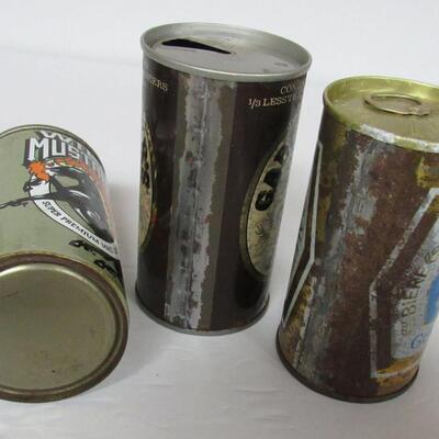 Lot of Misc Vintage Beer Cans 30+ Years Old Each, Flat Tops, More