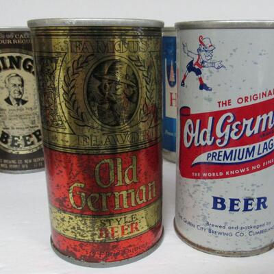 Lot of Misc Vintage Beer Cans 30+ Years Old Each, Flat Tops, More