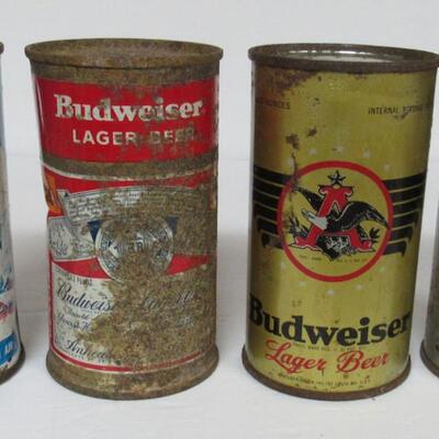 Vintage 30+ Year Old Beer Cans: All Different Budweiser and Busch, No Duplicates