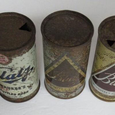 Lot of Vintage Blatz Beer Cans - All Different, No Duplicates 30+ Years Old