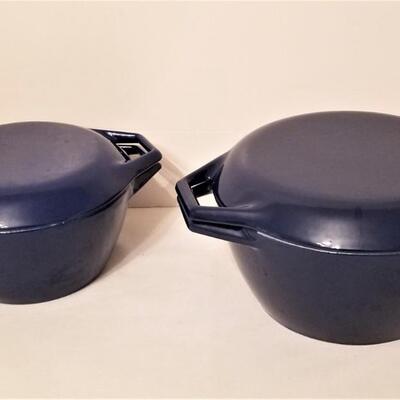 Lot #36  2 pcs Vintage Denmark Enamel Cookware