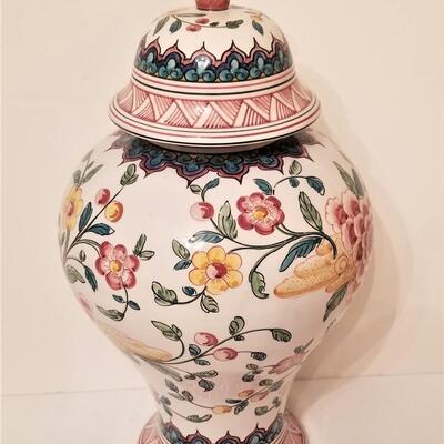 Lot #39  Decorative porcelain Urn with Asian Styling