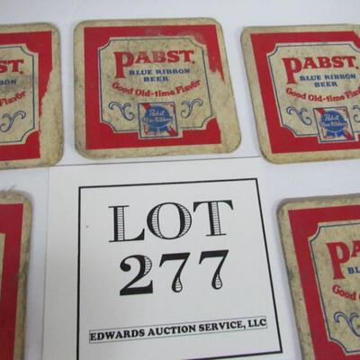 Lot of vintage Pabst Beer Coasters
