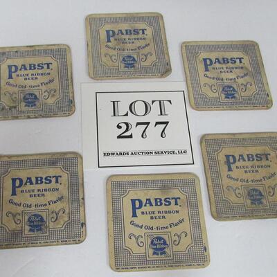 Lot of vintage Pabst Beer Coasters