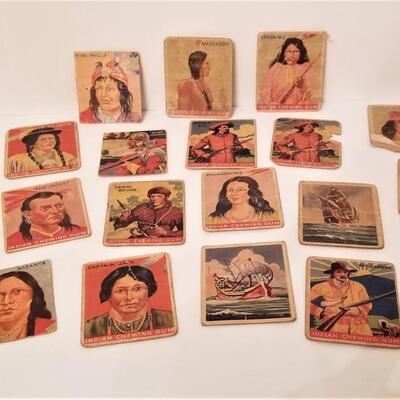 Lot #41  Group of 18 Indian Chewing Gum Trading Cards, plus 2 additional (1933) 
