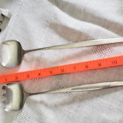 MCM mid century modern salad spoon and fork Cromargan 