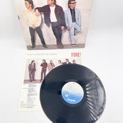 HUEY LEWIS AND THE NEWS â€œFORE!â€ VINYL RECORD