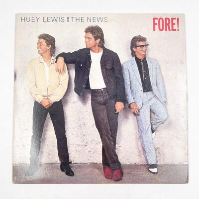 HUEY LEWIS AND THE NEWS â€œFORE!â€ VINYL RECORD