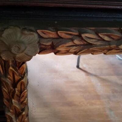 Beautiful mantel mirror 29" x 36" wood