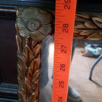 Beautiful mantel mirror 29" x 36" wood