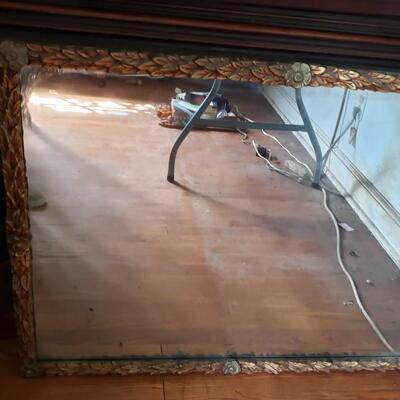 Beautiful mantel mirror 29" x 36" wood