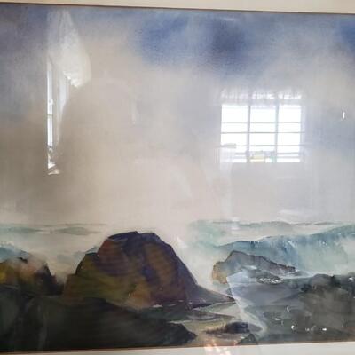 Watercolor painting Odin Maccrickart 27 inch by 22 in 1958