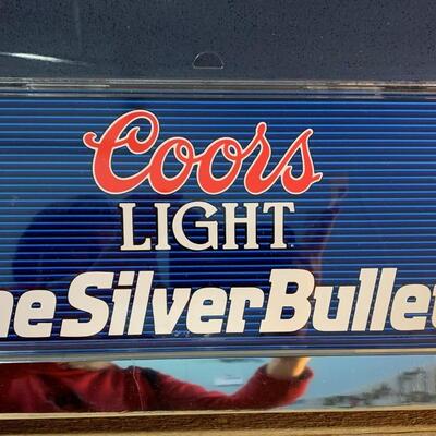 Vintage 1980s Coors Light Menu Board