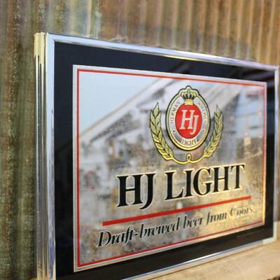 1987 Herman Joseph Light Mirror Sign, Clean & New - QTY 5