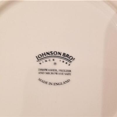 Lot #48  Johnson Bros Blue Willow Dinnerware Set