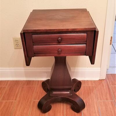 Lot #52  Antique Drop Leaf Side Table
