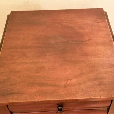 Lot #52  Antique Drop Leaf Side Table