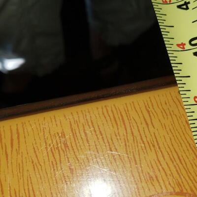 Vintage enamel on wood kitchen table