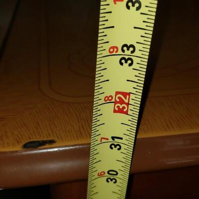 Vintage enamel on wood kitchen table