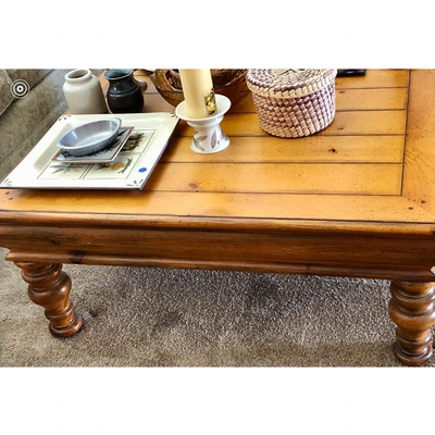Lot 71 - Square Pine Coffee Table/Drexel Heritage