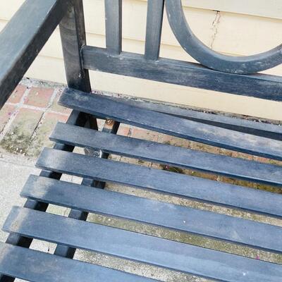 LOT 52  WEATHERED WOODEN BENCH AS IS 