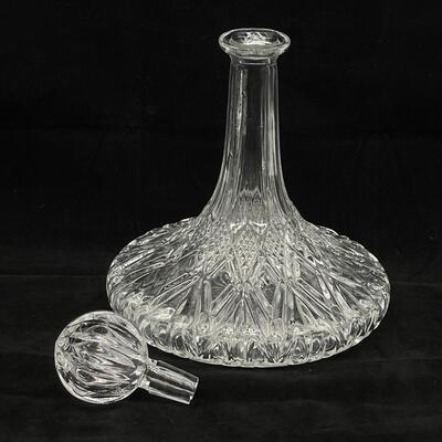 #374 Cut Glass Ships Decanter 