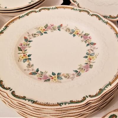 Lot #57  Lot of Antique Johnson Bros. China "Moorland"