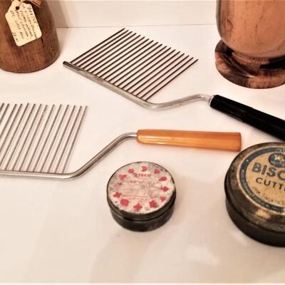 Lot #61  Lot of Antique/Vintage Kitchen Implements - 6 pieces