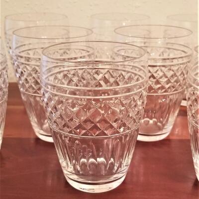 Lot #64  Set of 12 Beautiful vintage Crystal Glasses - so delicate