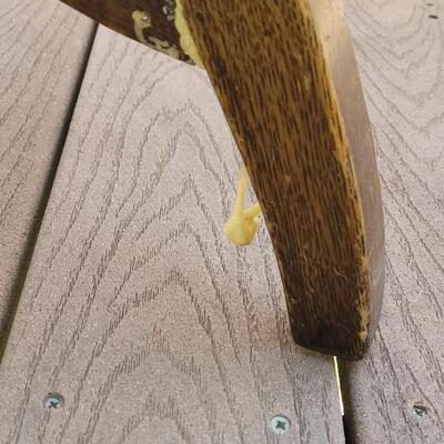 Lot 15: Vintage Wood Chair (has surface wear consistent with age)