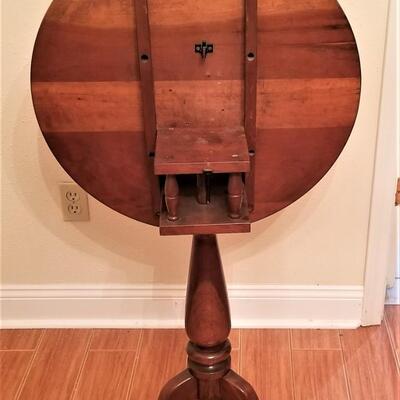 Lot #67  Vintage Tilt-Top Table