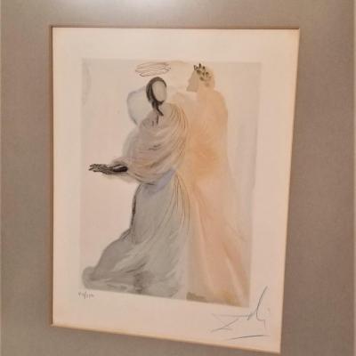 Lot #69  Two Wood Block Prints from Salvador Dali's "The Divine Comedy" - signed/numbered