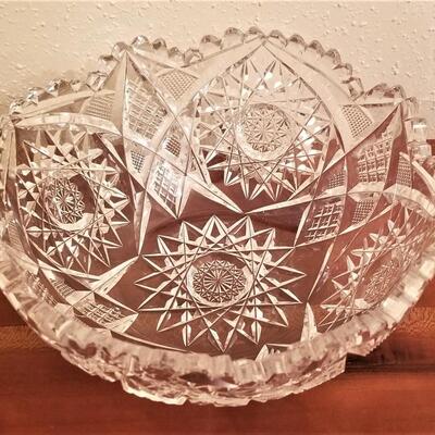 Lot #72  Two Antique Cut Glass Bowls