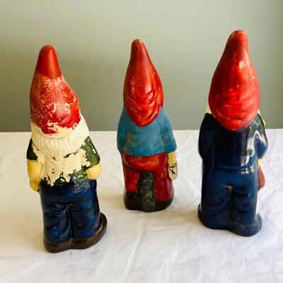 LOT 71 ST  PIERRE LAFOND MONTECITO PAINTED GNOMES 