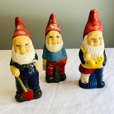 LOT 71 ST  PIERRE LAFOND MONTECITO PAINTED GNOMES 