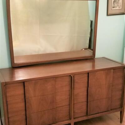 Lot #74  Great Mid Century Modern American of Martinsville Dresser with Mirror
