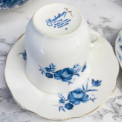 LOT 106 ST   VINTAGE BLUE & WHITE CHINA GROUP SPODE WEDGEWOOD 