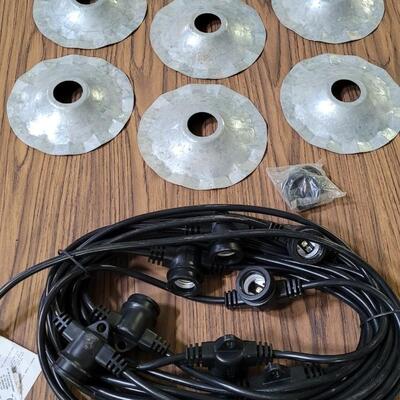 Lot 26: Metal Shade String Lights #1