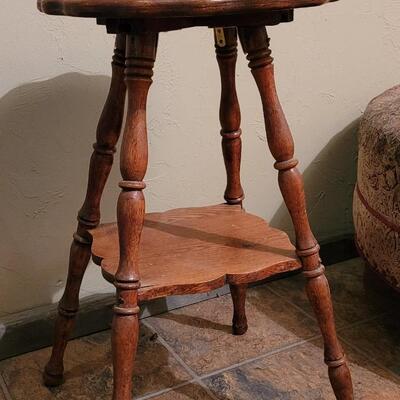 Lot 45: Antique 2 Tier Plant or Side Table