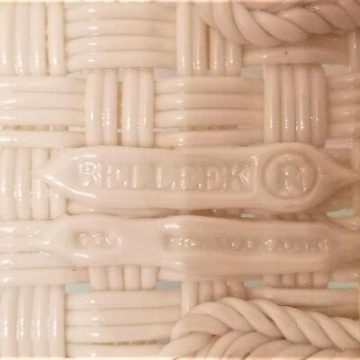 Lot #80  Pierced Belleek Porcelain Basket