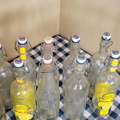 Lot 52: Clear Glass Bottles 