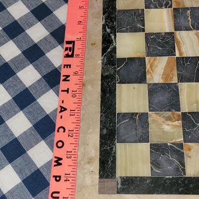 Lot 61: Marble Chess Board Set