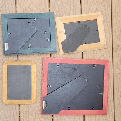 Lot 65: Colorful Picture Frames and  Small Chalkboard Deco