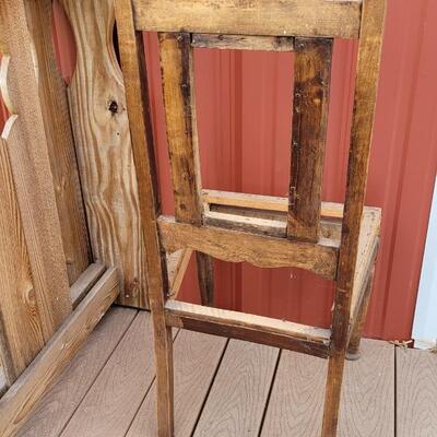Lot 77: Antique Chair - missing Padded Seat & Back