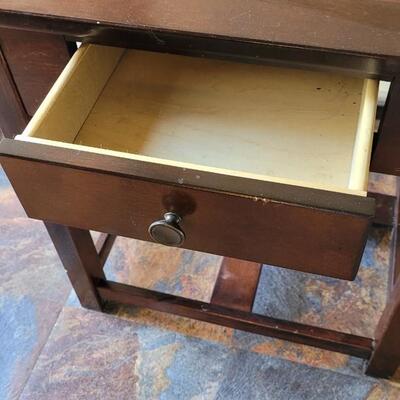 Lot 85: Wood Side Table with Drawer 