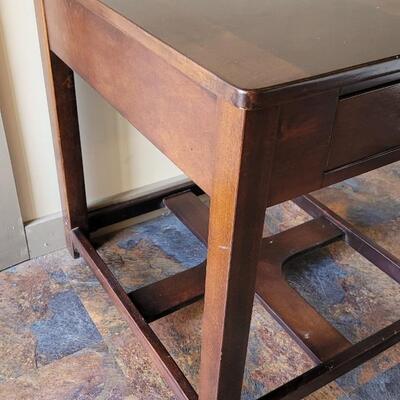 Lot 85: Wood Side Table with Drawer 