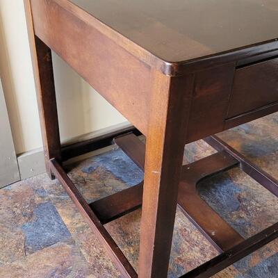 Lot 85: Wood Side Table with Drawer 