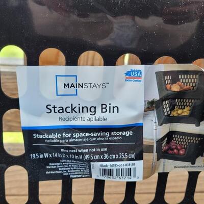 Lot 86: Stackable Storage Bins (2)